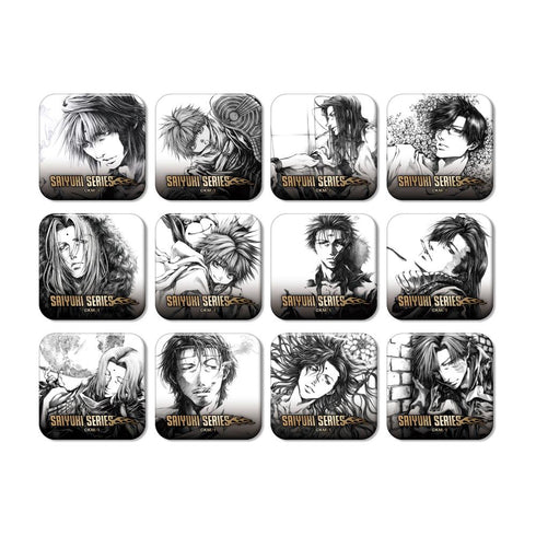 『最遊記シリーズ』鉛筆画ver. トレーディングスクエア缶バッジ(単位/BOX)